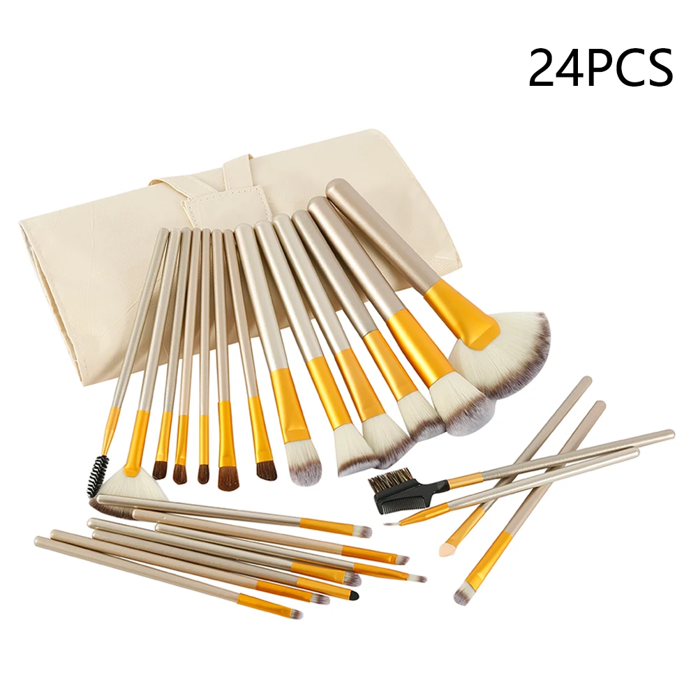 12/24 шт. Professionelle Kosmetik макияж Pinsel Werkzeuge Kosmetik макияж-Pinsel-комплект Уход за кожей лица кисти для румян и теней набор