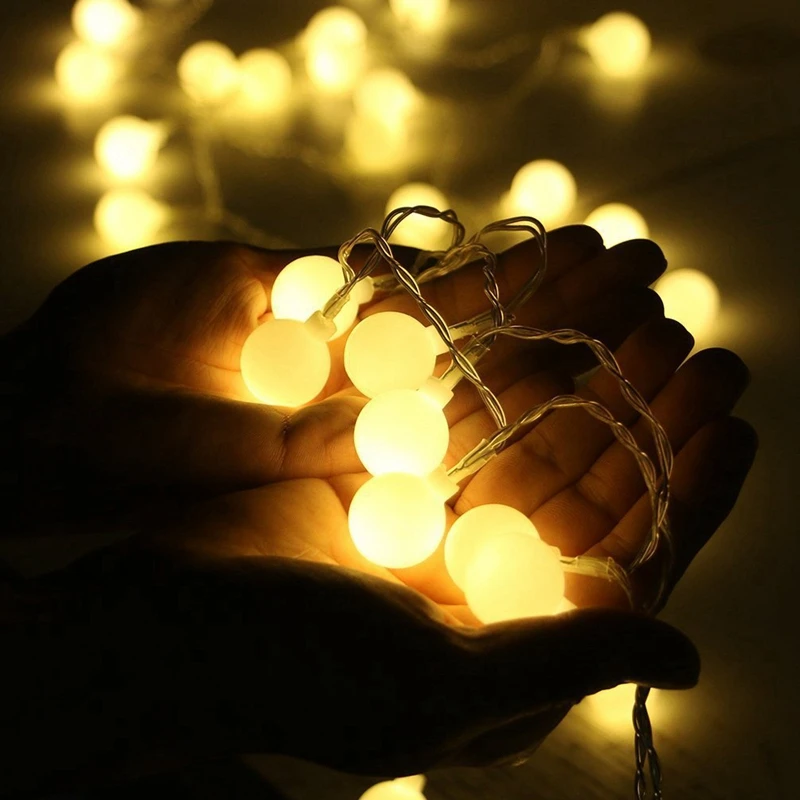 Сказочная гирлянда светодиодный шар светильник 2 м/3 м/4 м/5 м/10 м Свадебный