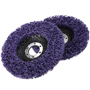 

2Pcs 125Mm Poly Strip Disc Abrasive Wheel Paint Rust Removal Clean