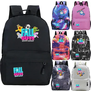 

Fall Guys Ultimate Knockout Backpacks Children Cute Cartoon Schoolbag Kids Anime Bookbag Girls Boys Rucksack Students Knapsack