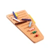 Montessori Wood Bead Toy Colored Bead Stairs with Tray 1-10 Beads Math Early Childhood Education Preschool Training Learning Toy 1