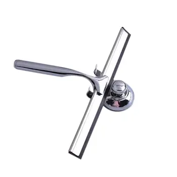

Glass Window Squeegee Cleaner Shower Bathroom Mirror Wiper With Suction Hook Water Vapor Removal