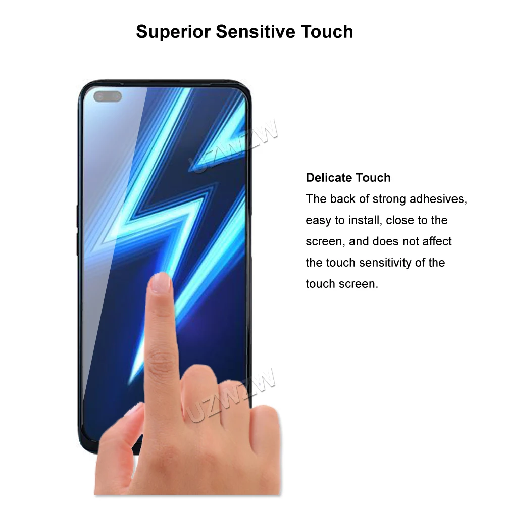 For Realme 6 / 6 Pro Camera Lens Protecting Film & Full Coverage Protective Tempered Glass Phone Screen Protector