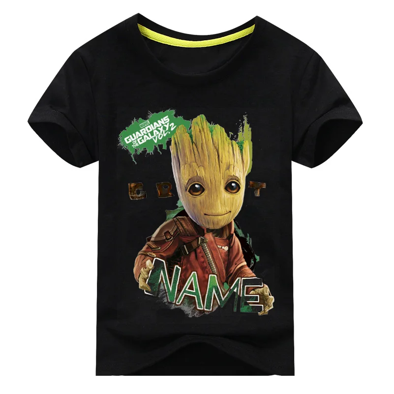 Новые футболки с принтом «I'm Groot» летние футболки одежда для детей футболки с короткими рукавами, костюм футболки для мальчиков и девочек топы для девочек