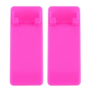

2PCS Silicone Shaver Holder Shaver Storage Rack Razor Storage Stand Wall Mounted Rack for Bathroom (Red)