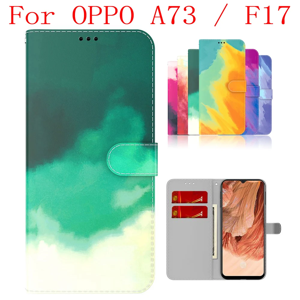Custodia Sunjolly Per Oppo A73 F17 Custodia A Portafoglio Flip Pu Custodia Per Telefono Cover Coque Capa Oppo A73 F17 Custodia Oppo A73 F17 Cover