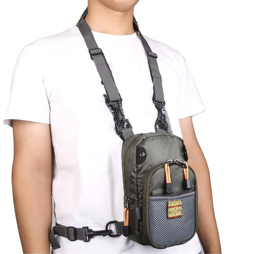 

Multifunctional Fly Fishing Backpack Fly Fishing Shoulder Bag Fishing Tackle Bag Ergonomic Design Fishing Gear Bag
