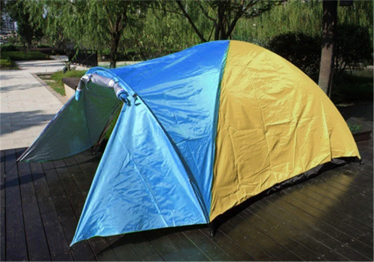 3-4 Person Large Double Layer Tent for Outdoor Camping Hiking Hunting Fishing Travel Picnic Tourist Emergency Tent 320x210x145cm (15)