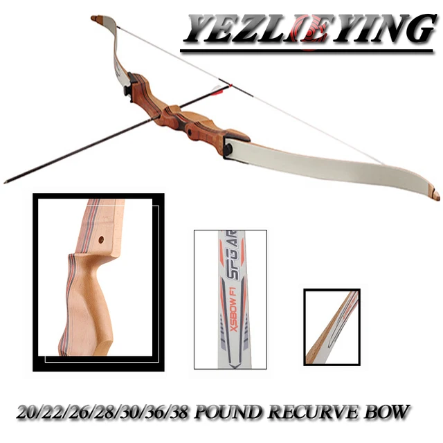 US $116.20 Crossbow Hunting Inches Maple Woods Block Recurve Archery 38Ib Arrows