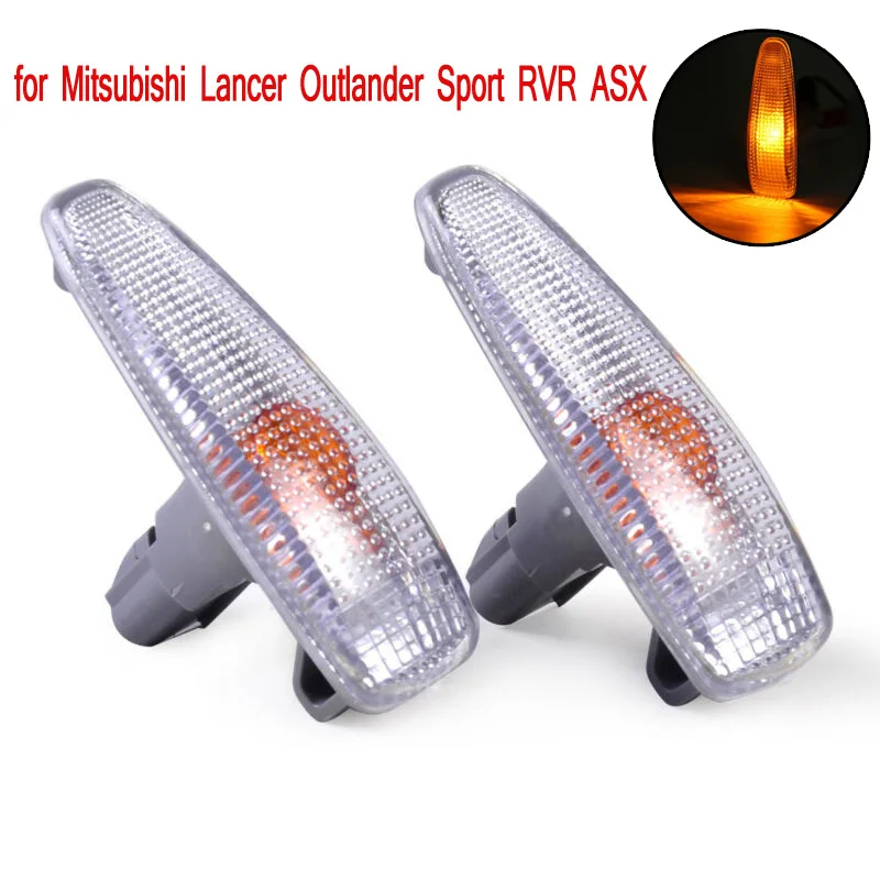 

1Pair Side Fender Lamp Signal Light for Mitsubishi Lancer Outlander Sports RVR ASX Turn Signal Light