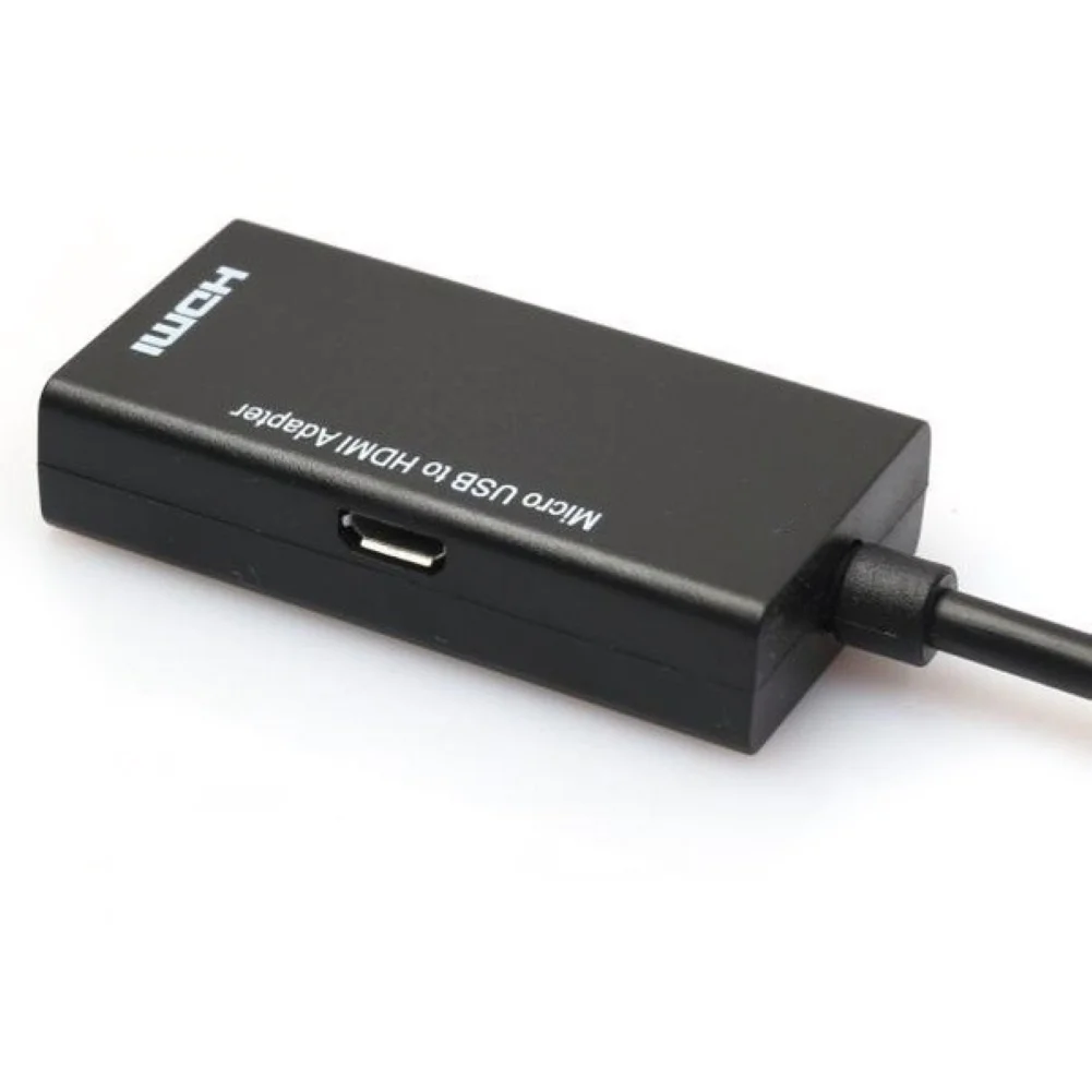 Подключите и играйте Micro USB к HDMI Женский HD поддерживающий элемент конвертер кабель для телефона HDTV монитор Кабель-адаптер