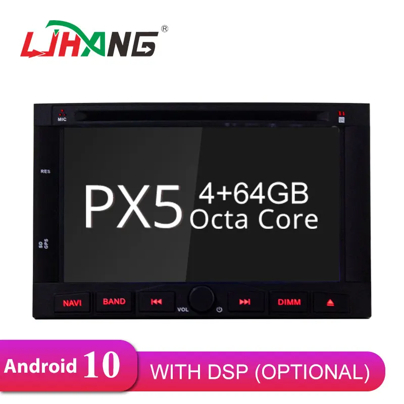 Автомобильный DVD-плеер LJHANG Android 10 для PEUGEOT 3008 5008 2009-2011 Partner Berlingo GPS навигация аудио 4