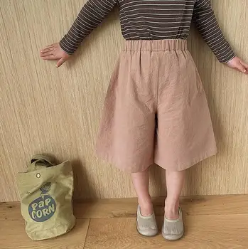 

2020 Hot Selling Girls Wide Pants Spring Cotton Fashion Girls Pants 1-6T PY753