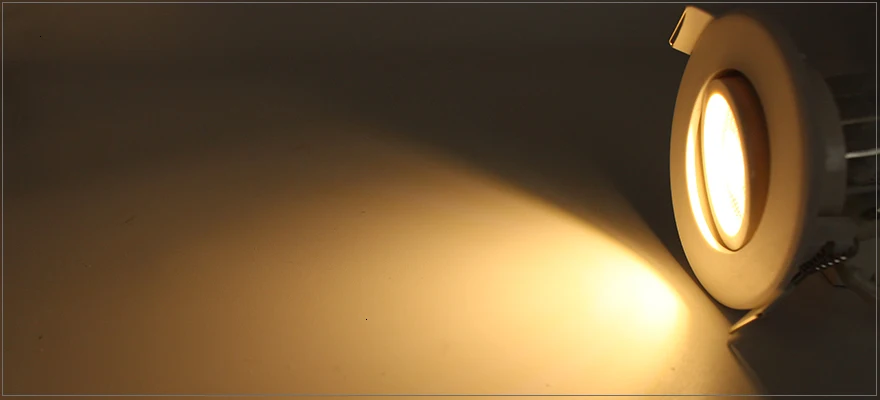 LEDIARY COB LED Downlights Real 3W 5W 110V-240V White Ceiling Spot Lamp 2.2 Inch 55mm 75mm Cut Hole No Flicker Lighting Fixtures