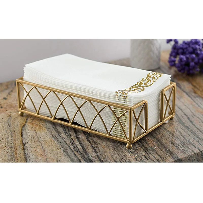 Premium Wedding Napkins Soft, Durable and Absorbent White and Gold Napkins Disposable Bathroom Hand Towels, Guest Towels Party N