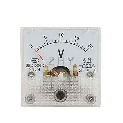 

Mini Measure DC 0-20V Analog Volt Panel Meter Voltmeter