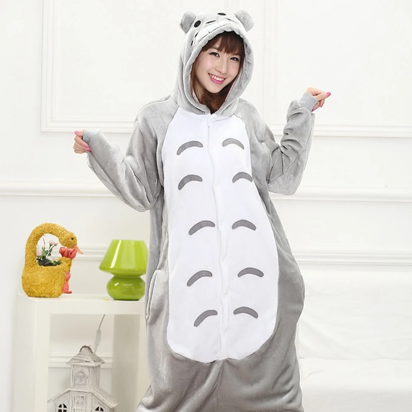 Пижамы Kigurumi Totoro neighbore onesies, комплекты, костюм с животными, пижамы унисекс с героями мультфильмов, косплей, пижамы, одежда для сна