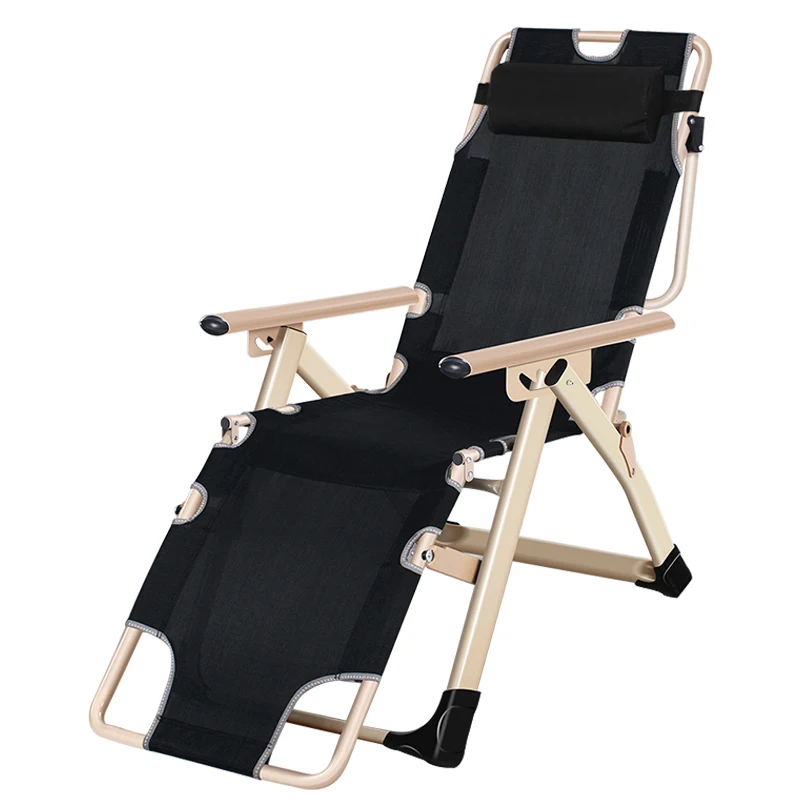 

Deck Chair Folding Nap Multi-function Office Chair Free Summer Cool Chair Lazy Balcony Family USES Siesta Bed