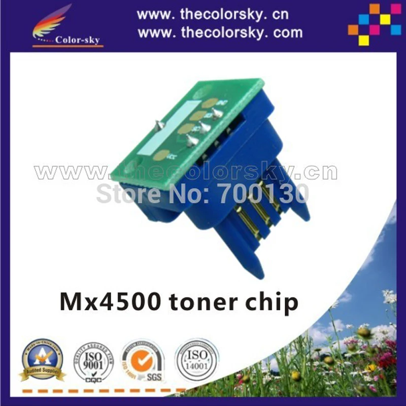 16 шт./лот чипованный картридж-тонер для Sharp MX2300 MX2700 MX3500 MX4500 MX2300N MX2700N MX3500N MX4500N 36K 15K(CZ-MX45