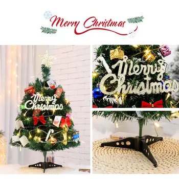 

DIY Artificial Desktop Christmas Tree Set Assembled Small Christmas Tree With LED Light For Home Christmas Decor 30/45/60 cm