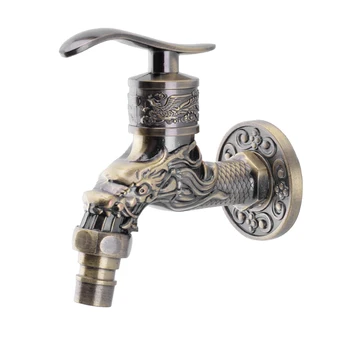 

1PC Alloy Faucet Antique Washing Machine Faucet Multi-purpose Household Faucet Sturdy Copper Core Faucet for Outdoor Bathroom