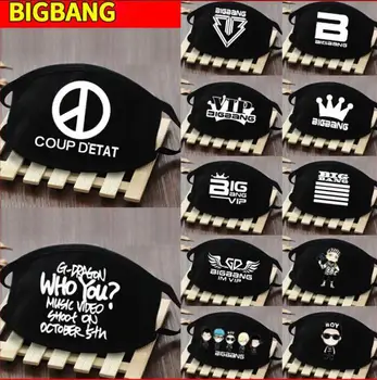 

Big Bang Same Support Masks GD Style Personality Fashion Cotton Glow-in-the-Dark Masks Sun Top Dust Students mouth mask kpop