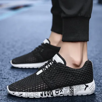 

men casual shoes mesh breathable summer fashion lightweight comfortable sneakers men running shoes outdoor jogging shoes