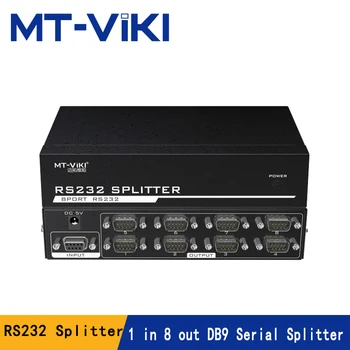 

MT-VIKI RS232 splitter 8 port Divisore DB9 Seriale RS232 Protocollo di Trasferimento Dati COM con Adattatore di Alimentazione