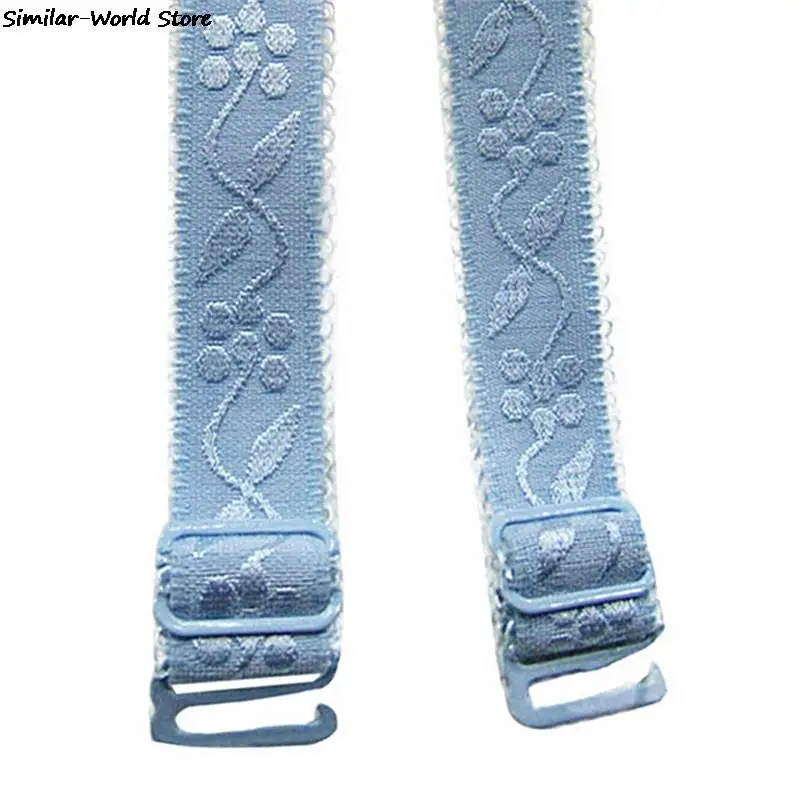 Slip-Resistant Double Elastic Bra Straps - 34cm, 1 Pair