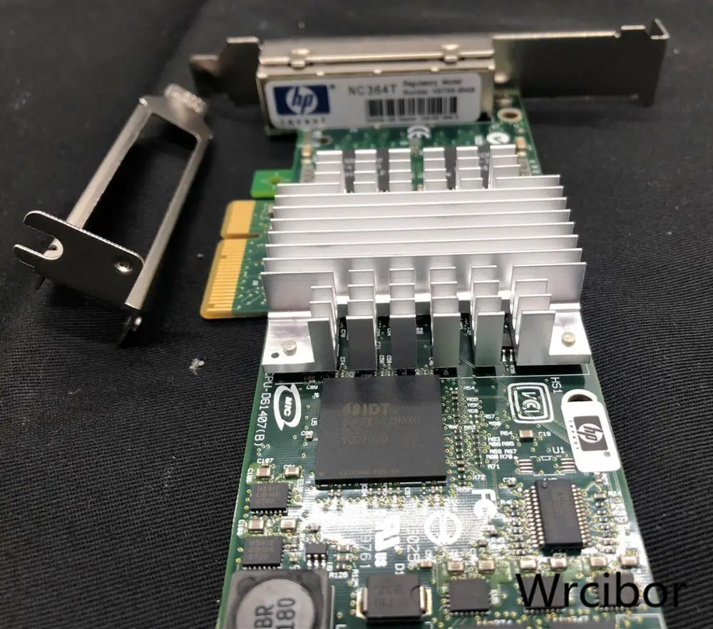 Hp NC364T четырехпортовый гигабитный Ethernet адаптер PCI-E LP 435506-001 436431-001