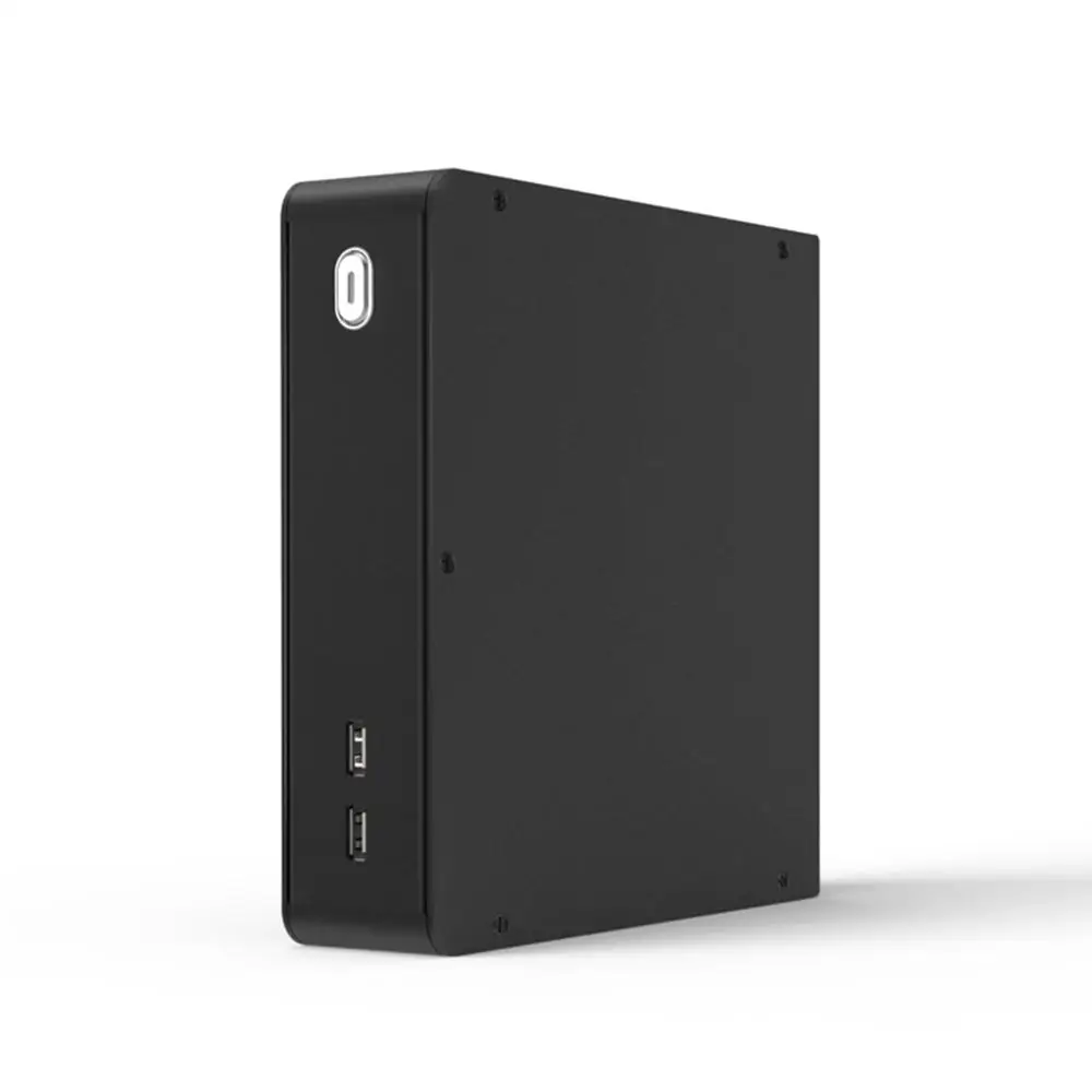 E.mini U3 Thin MINI-ITX Case Aluminum PC Chassis HTPC Dual USB2.0 computer case free shipping