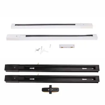 

2020 New 2pcs Aluminum LED Track Light With Connector Universal Rail Aluminum Track Light