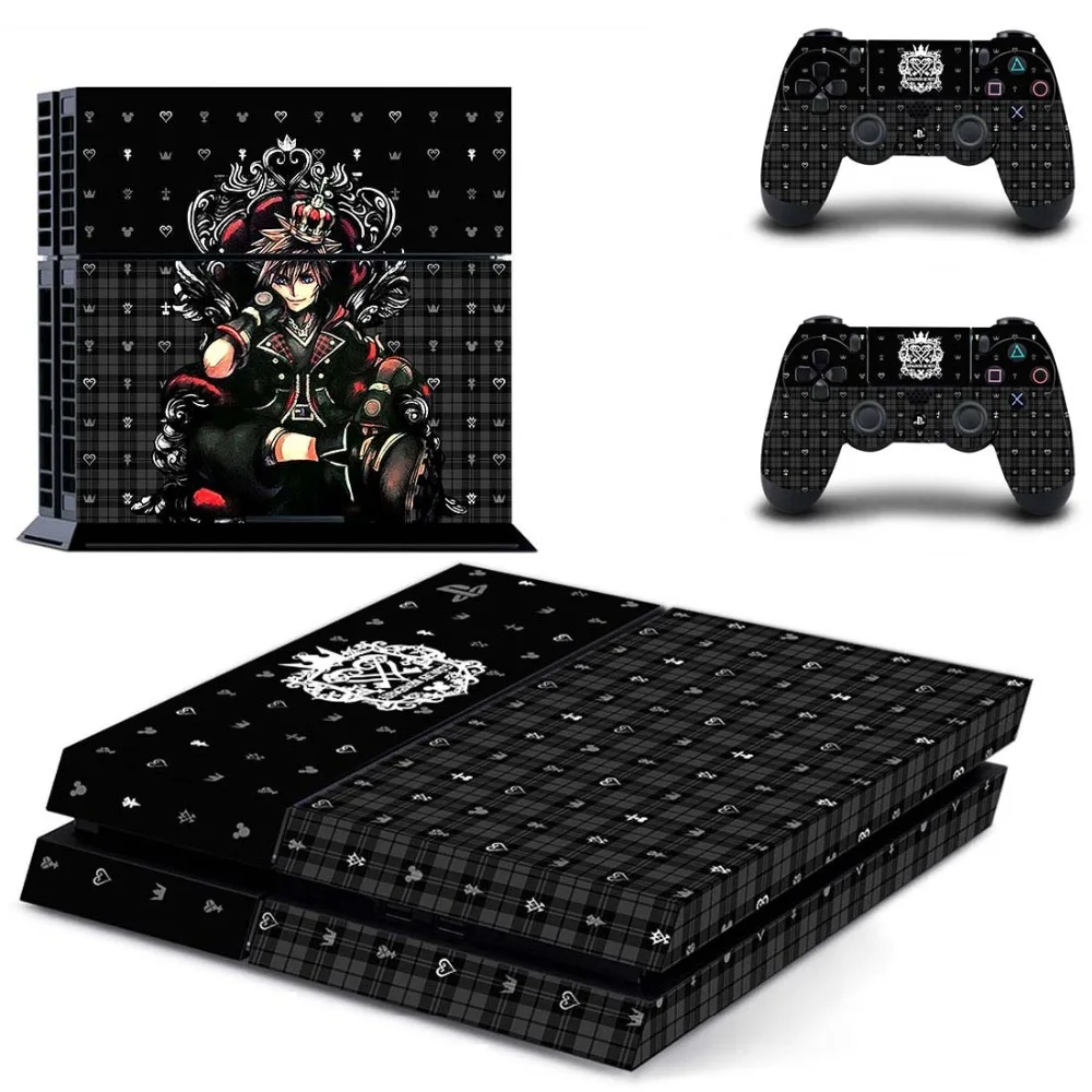 Kingdom Hearts плёнка полностью покрывающая лицевые панели наклейка для PS4 Наклейка для консоли и контроллеров playstation 4 наклейка для PS4 виниловая наклейка