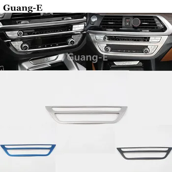 

Car styling cover trim stainless steel middle air condition switch Outlet Vent For BMW X3 xDrive 25i 28i 30i 2018 2019 2020