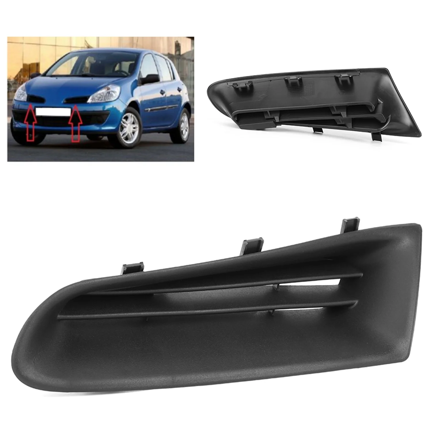 Автомобильный передний бампер Гриль 7701208684 украшает внешний вид для Renault Clio MK3