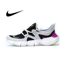 Мужская обувь Nike FREE RN 5,0, бег босиком, легкая, амортизирующая, дышащая, спортивная обувь для бега, AQ1289-004