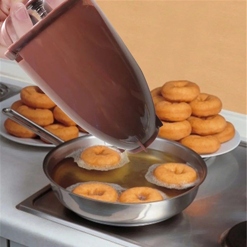 

2019 New Plastic Donut Making Machine Mold DIY Tool Kitchen Pastry Making Bake Ware #YC917