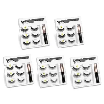 

NEW Magnet Eyelash Magnetic Liquid Eyeliner False Eyelashes Tweezer Set Waterproof Long Lasting Extension