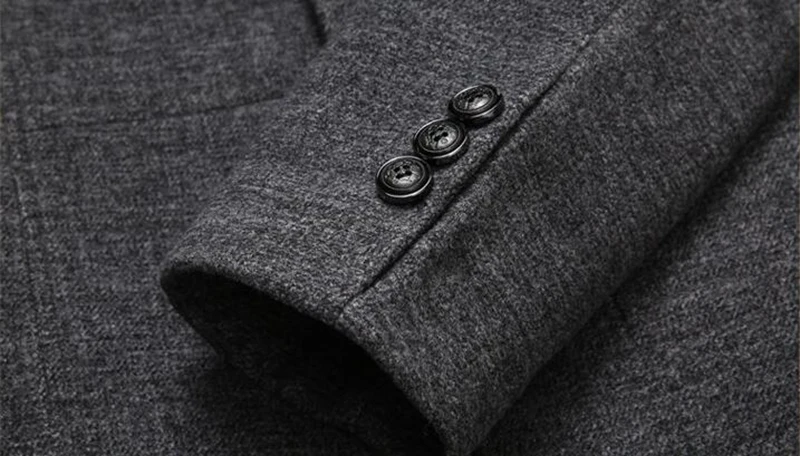 Средний длинный плащ Abrigo Hombre Manteau Homme ветровка для бизнес на каждый день Slim Fit Шерстяное пальто Новинка зимы Casaco Masculino