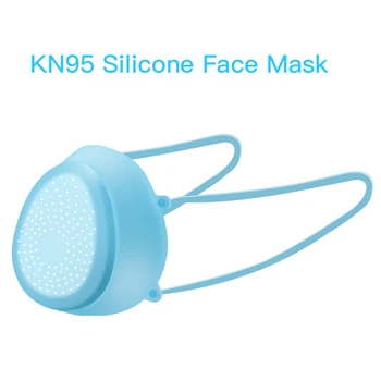 

Silicone Reusable Mouth Face Mask Anti-pollution Anti-dust Removable Face Cover with 30pcs Filters Adults