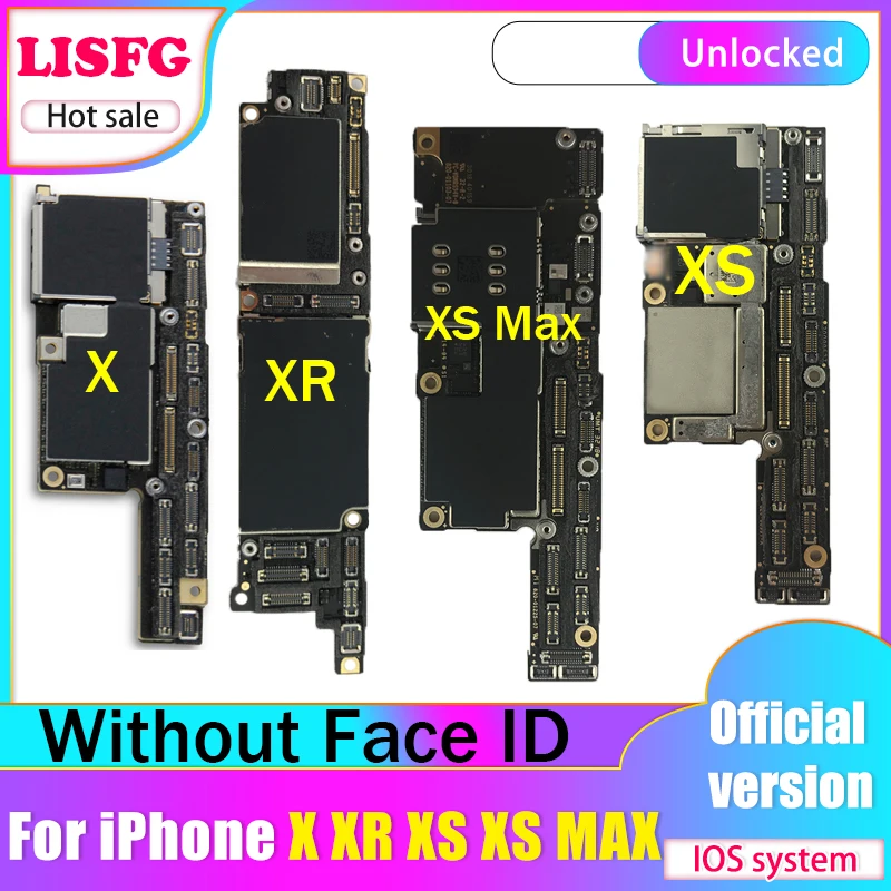 Бесплатная доставка материнской платы для iPhone X XS XR MAX без Face ID бесплатный iCloud