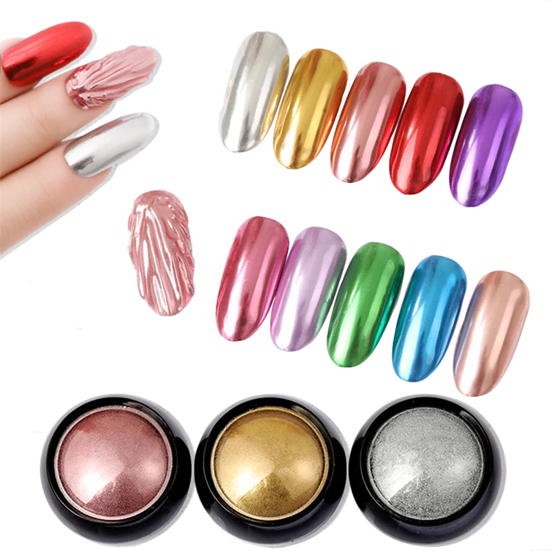 Новые 16 типов ногтей Блестки цвета розового золота песочный порошок блестящие