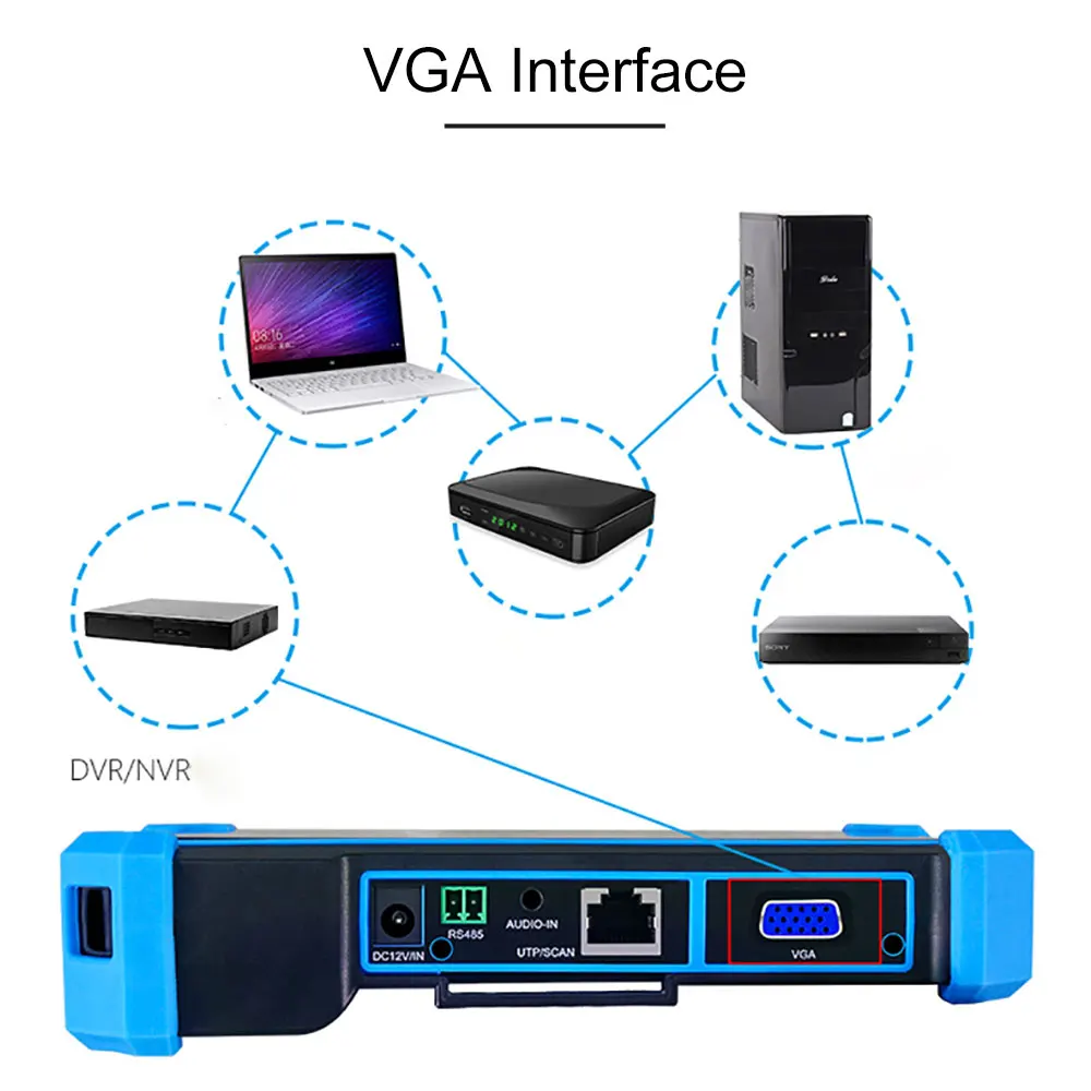 IP тестер 5 дюймов 4K HDMI VGA Входная камера 1080P безопасности poe ipc Тестер CCTV монитор