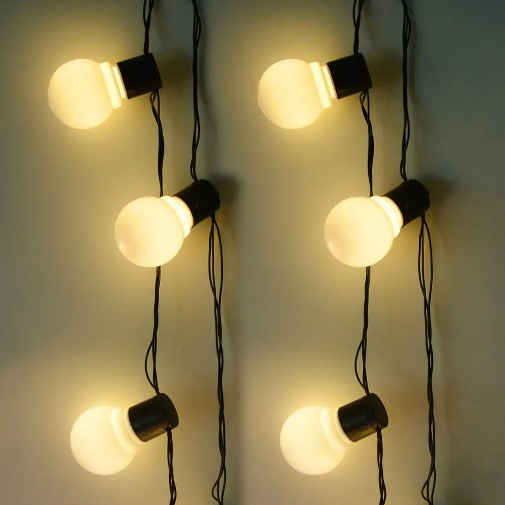 

10/20 LEDs Bulbs String Wall Lamp Indoor Home Light Decoration 110V 220V Wedding Birthday Party Garden Outdoor Lightings Garland