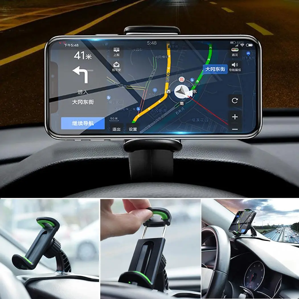 Gps Dashboard держатель для телефона в автомобиле гибкий зажим Универсальный кронштейн подставка поддержка для 4 до 6 дюймов мобильных смартфонов