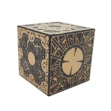 Hellraiser Lament Cube Puzzle Box Cube Statue Model Small Ornaments for Home Desktop Decoration Horror Movie Props Collection