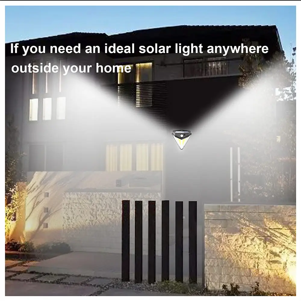Уличный фонарь светильник на солнечных батареях Беспроводной Уличный настенный светильник на солнечной энергии, энергосберегающий 68/136 светодиодный датчик движения на солнечной батарее, Светильники для украшения сада