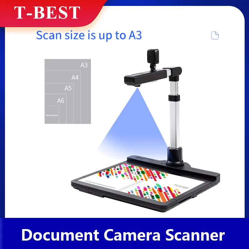 Aibecy X1000 A3 Document Camera Scanner Dual Camera USB2.0 High Speed