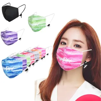 

Adjustable Cartoon Printed Mask Reusable Week Dollar US Flag Design Masks Dust Proof Face Mouth Mask Monday to Sunday for Adults