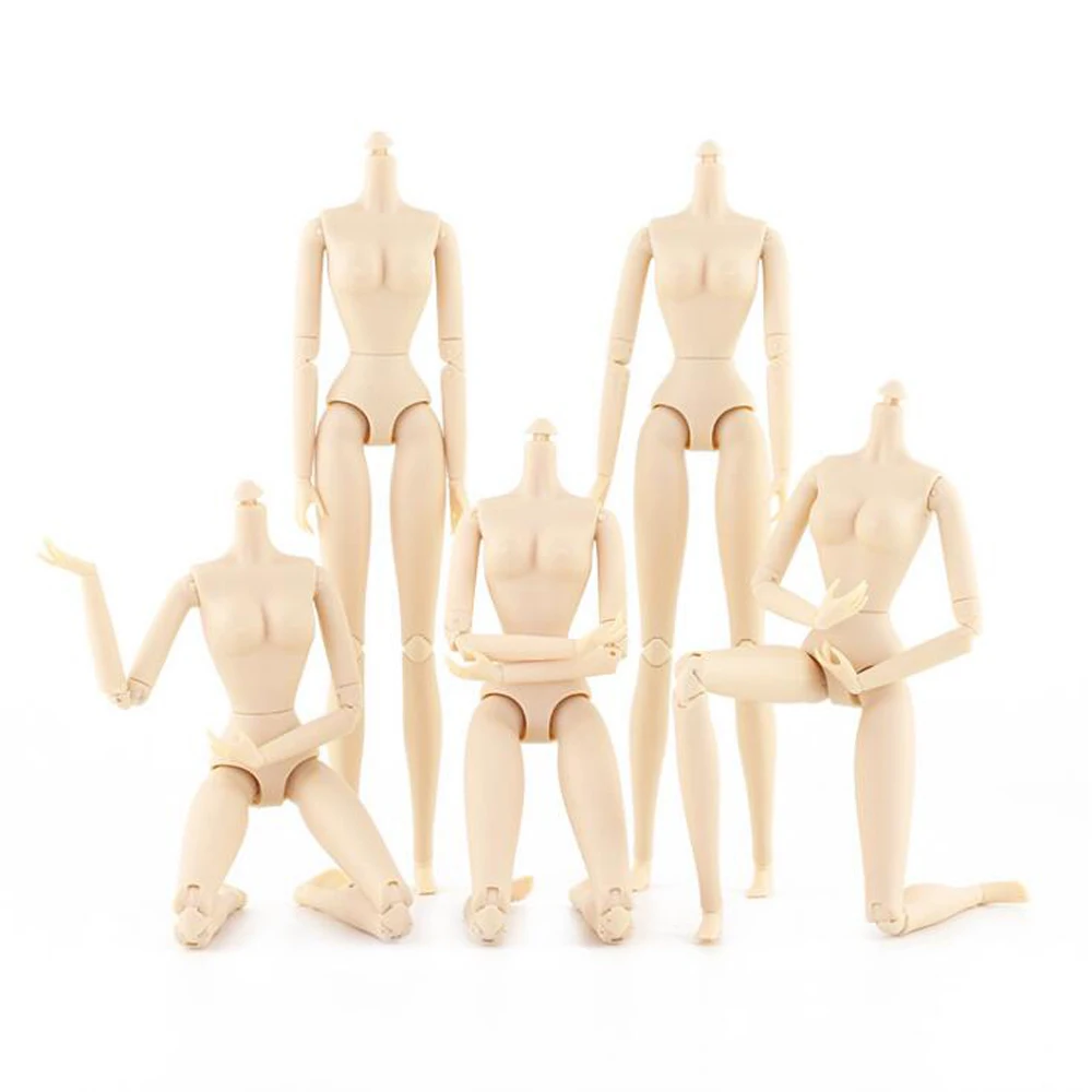 28 Jointed DIY Moveable Nude Naked Doll Body for Barbies BJD Dollhouse Without Head 1/6 Accessories Children Gifts | Игрушки и хобби